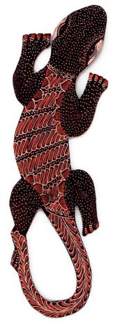 Ingaart 10-036 панно настенное "геккон джава" (батик, о.ява) 40см