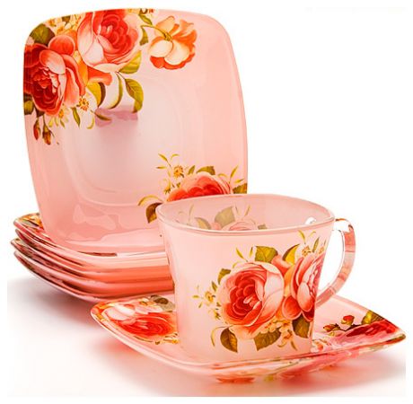 Mayer Boch Чайный набор стекло 12пр lr  24126 роз