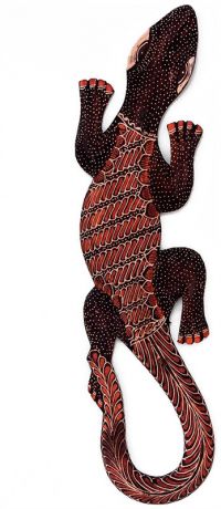 Ingaart 10-035 панно настенное "геккон джава" (батик, о.ява) 50см
