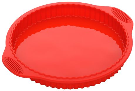 Nadoba Форма круглая для пирога/пиццы, силиконовая, 32x28x3,3 см