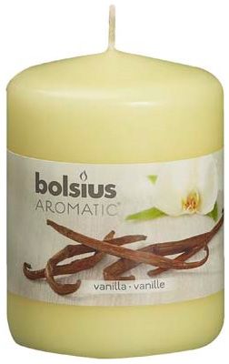 Bolsius Свеча ароматическая столбик ваниль 80х60