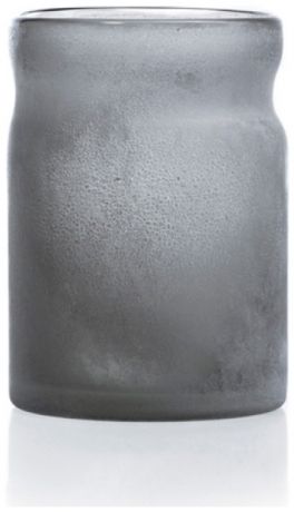 Homereligion Кашпо, подмороженное стекло, серое, 20 см