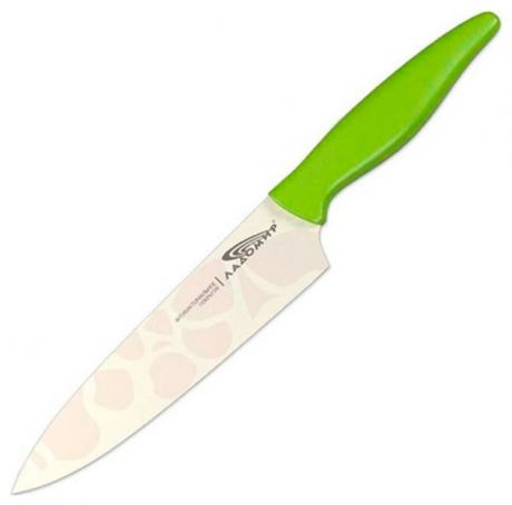 Ладомир Нож  поварской лезвие нержавеющая  сталь с цветным полимерным покрытием к1hcр20
