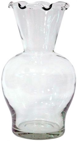 Интерьерное стекло Антерра ваза декоративная  н-220 (волнистый край)