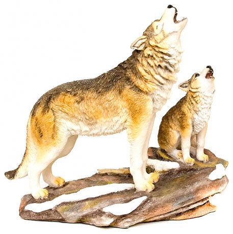 Veronese Ws-708 статуэтка "волк с детенышем"