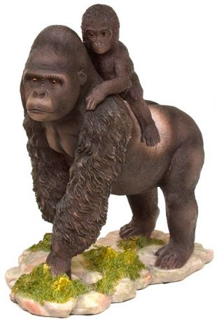 Veronese Ws-714 статуэтка "горилла с детенышем"