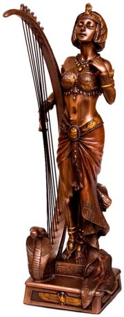 Veronese Ws-447 статуэтка "клеопатра с лирой"