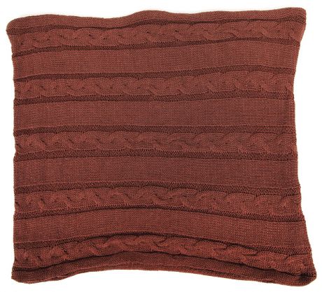 Cite Marilou Наволочка 50*50 см "knit" knitpс-brown