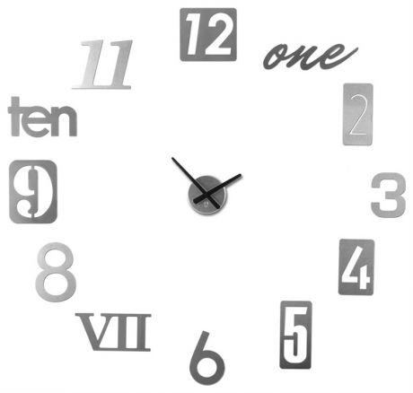 Umbra Часы настенные numbra алюминиевые