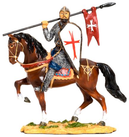 Veronese Ws-818 статуэтка "конный рыцарь крестоносец"