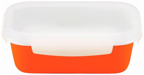 Frybest Rn-063 контейнер фарфор квадратный 630мл (оранжевый)