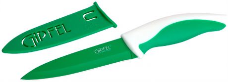 Gipfel 6795 gipfel нож picnic в пластиковом чехле, пластиковая зеленая ручка (нерж. сталь)