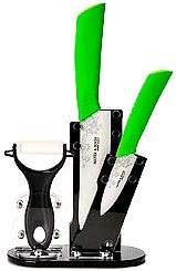 Mayer Boch 21860-3 ножи керамические зеленая сил/руч+овощерезка(4пр)мв