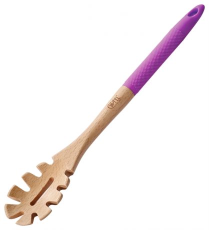 Gipfel Gipfel ложка для спагетти деревянная emilie с силиконовой фиолетовой ручкой