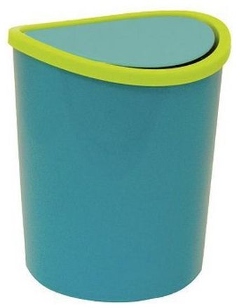М-пластика Контейнер для мусора настольный 1.6л бирюзовый
