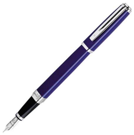 Европа Перьевая ручка waterman exception slim blue lacquer st, s0637090