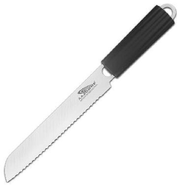 ТД Золотой Шар Нож  для нарезки хлеба- лезвие из нержавеющей  стали
-ручка прорезиненная, цветная.-длина лезвия 20с