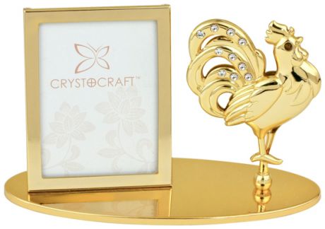 Crystocraft Фоторамка crystocraft 'петух' золотистого цвета, u0404-042-gc1