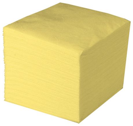 ЮниСтокТрейд Набор из 50 салфеток 24*24см  (желтый)