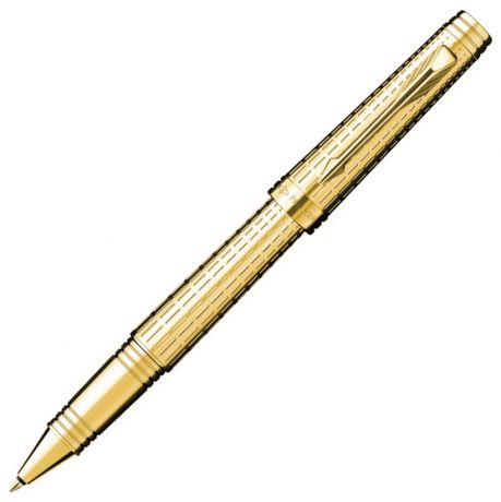 Parker Роллерная ручка parker premier, цвет - золотой, s0887950