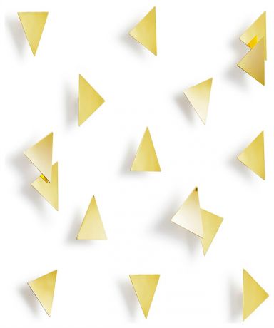 Umbra Декор для стен confetti triangles латунь