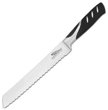 ТД Золотой Шар Нож для нарезки хлеба -нержавеющая кованая сталь-ручка  металл/бакелита-длина лезвия 20 см
