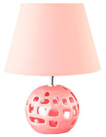 Элан Галерея Настольная лампа 24*24*34 см. 'розовый шар' + роз круг абажур