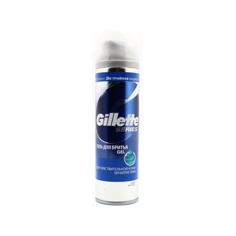 Gillette Гель gillette tgs для бритья sensitive skin (для чувствительной кожи) с алоэ 200мл