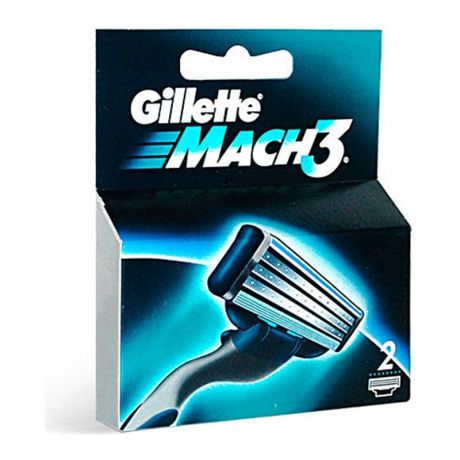 Gillette Кассеты сменные mach3 для бритья 2шт