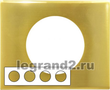 Legrand Рамка четырехместная Legrand Celiane (золото)