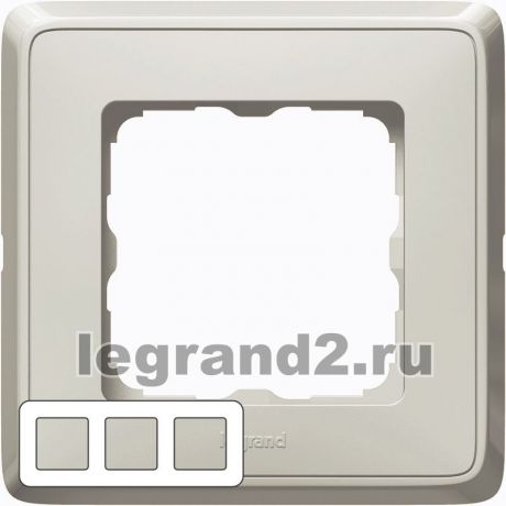 Legrand Рамки Cariva на 3 поста (песок)