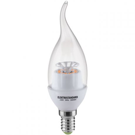 Электростандарт Лампа светодиодная Свеча на ветру CR 14SMD 4W 3300K E14 1889
