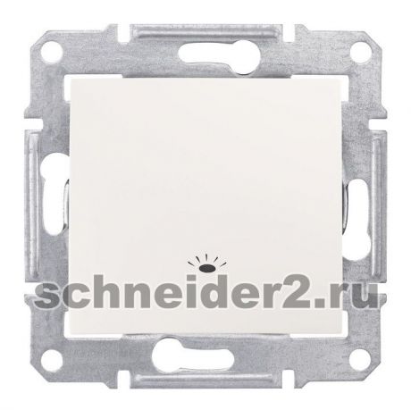 Schneider Кнопочный выключатель Sedna с символом «свет», IP44 (бежевый)