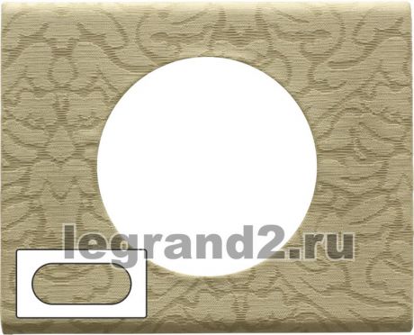 Legrand Рамка 4/5 модулей Legrand Celiane (текстиль орнамент)