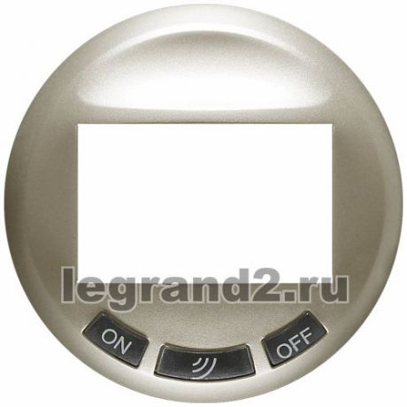 Legrand Лицевая панель Celiane для датчика движения с кнопкой, титан