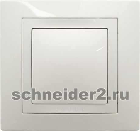 Schneider Рамка с декоративным элементом, 2 места (белый)