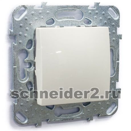 Schneider Одноклавишный кнопочный выключатель Unica (бежевый)