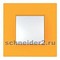 Schneider Рамка Unica Quadro одноместная (оранж)