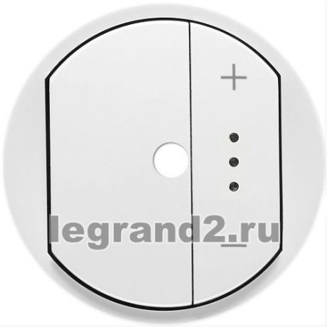 Legrand Лицевая панель Celiane для светорегулятора с индикацией PLC, белая
