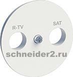 Schneider Накладка розетки R-TV/SAT Odace (Белый)