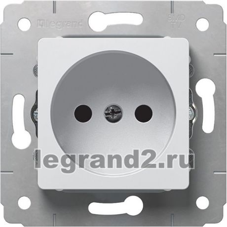 Legrand Розетка электрическая Cariva без заземления 16A (белая)