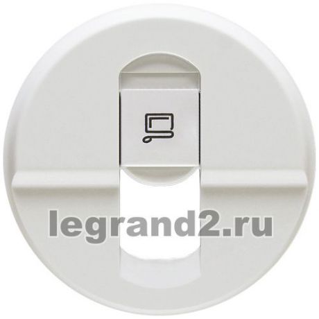 Legrand Лицевая панель Celiane для розетки RJ45, белая