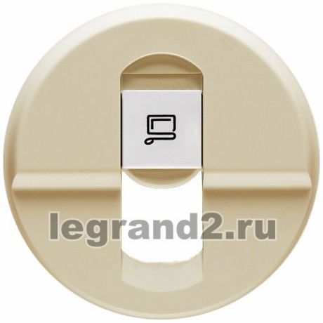 Legrand Лицевая панель Celiane для розетки RJ45, слоновая кость