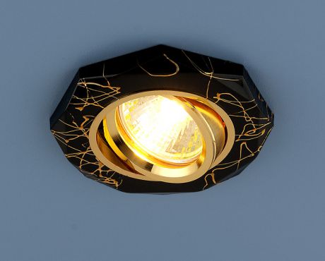 Электростандарт Точечный светильник 2040 MR16 BK/GD черный/золото