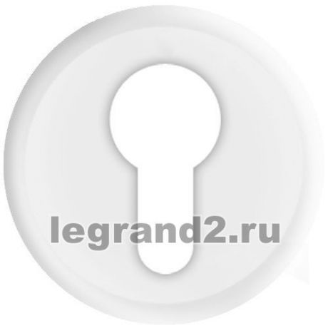 Legrand Лицевая панель Celiane для трехпозиционного выключателя с ключом, белая