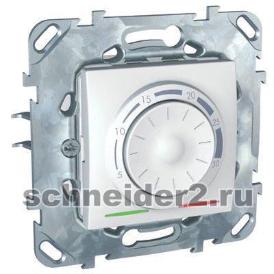 Schneider Терморегулятор Unica теплого пола с датчиком (белый)