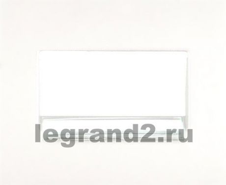 Legrand Лицевая панель Galea Life для розектки RJ45 (1 или 2 выхода) или RJ11 2 выхода, белая