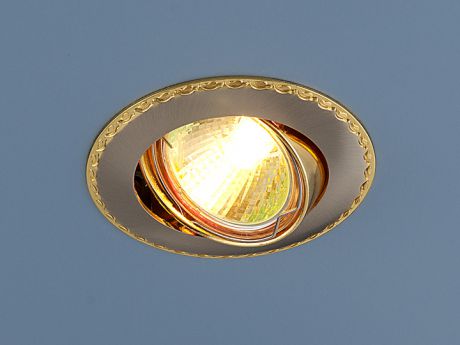 Электростандарт Точечный светильник 635 MR16 SNG сатин никель/золото