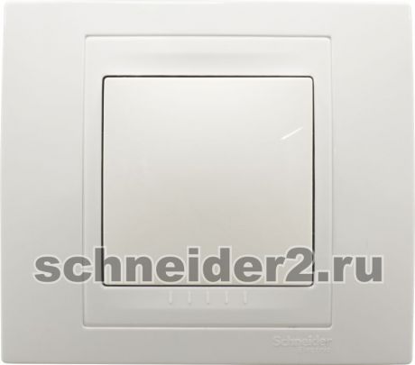 Schneider Рамки Unica Хамелеон, горизонтальная 2 поста (белая)