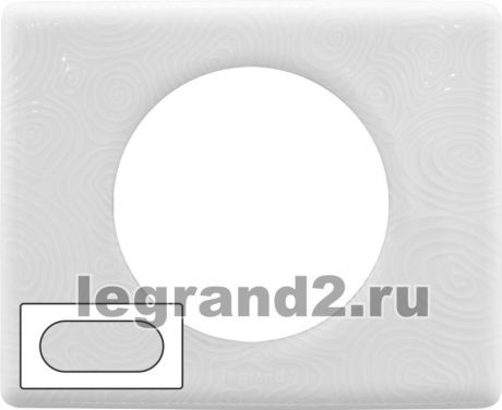 Legrand Рамка 4/5 модулей Legrand Celiane (фарфор - белая феерия)